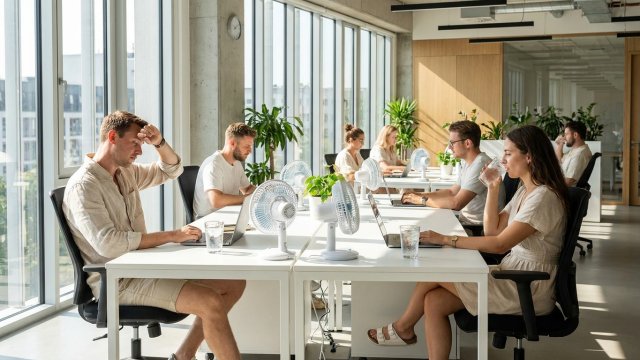 Sommerhitze im Büro: Warum Klimatisierung und flexible Arbeitszeiten jetzt Pflicht sind